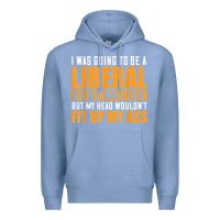 Colony Blue i was going to be a liberal for halloween but my head Premium Hoodie - longCreatives