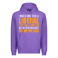 Purple i was going to be a liberal for halloween but my head Premium Hoodie - longCreatives
