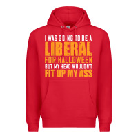 Red i was going to be a liberal for halloween but my head Premium Hoodie - longCreatives