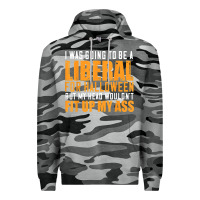 Slate Camo i was going to be a liberal for halloween but my head Premium Hoodie - longCreatives