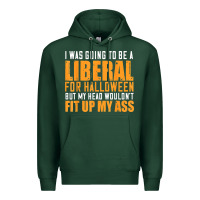 Sports Green i was going to be a liberal for halloween but my head Premium Hoodie - longCreatives