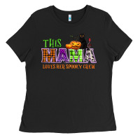 This Mama Loves Her Spooky Crew Ladies Tee | Teevron