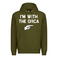 Army Green im with the orca costume halloween matching party Premium Hoodie - longCreatives