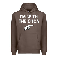 Coffee im with the orca costume halloween matching party Premium Hoodie - longCreatives