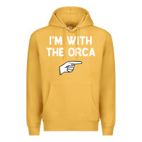 Mustard im with the orca costume halloween matching party Premium Hoodie - longCreatives