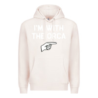Pale Pink im with the orca costume halloween matching party Premium Hoodie - longCreatives