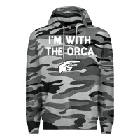 Slate Camo im with the orca costume halloween matching party Premium Hoodie - longCreatives