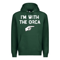 Sports Green im with the orca costume halloween matching party Premium Hoodie - longCreatives