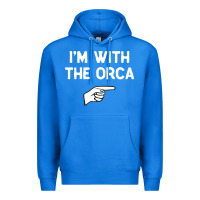 True Royal im with the orca costume halloween matching party Premium Hoodie - longCreatives
