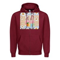 Burgundy easter vibes tumbler Zipper Hoodie - Artiststas