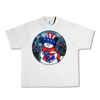 Lunar Rock Patriotic snowman ornament 4th of july Urban Heavy Tee - HowdyJamesFarm