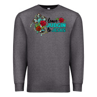 Charcoal Heather leave judgin to jesus Premium Sweatshirt - BarkalooDesign