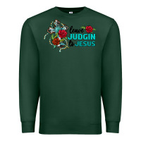 Sports Green leave judgin to jesus Premium Sweatshirt - BarkalooDesign