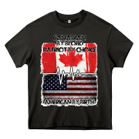 Asphalt American By Birth Canadian By Blood Patriot By Choice Heavy Core Tee - Bettercallsaul