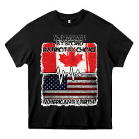 Black American By Birth Canadian By Blood Patriot By Choice Heavy Core Tee - Bettercallsaul