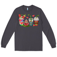 Smoke watermelon summer coffee cups Long Sleeve Tee - OliviaCreatesArt