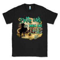 Black Pretty girls walk like this Classic Tee - HowdyJamesFarm