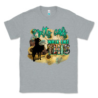 Heather Grey Pretty girls walk like this Classic Tee - HowdyJamesFarm