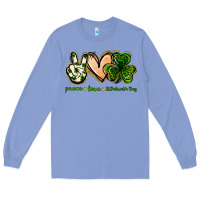 Colony Blue peace love st.patrick's day Long Sleeve Tee - Jasminsmagicworld