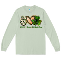 Matcha peace love st.patrick's day Long Sleeve Tee - Jasminsmagicworld
