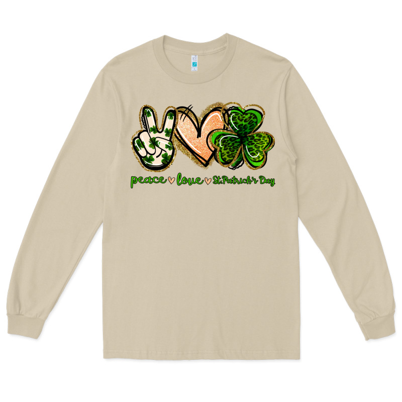 Peace Love St.patrick's Day Long Sleeve Tee by Jasminsmagicworld | Teevron