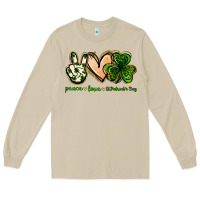 Mushroom peace love st.patrick's day Long Sleeve Tee - Jasminsmagicworld