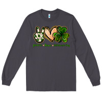 Smoke peace love st.patrick's day Long Sleeve Tee - Jasminsmagicworld