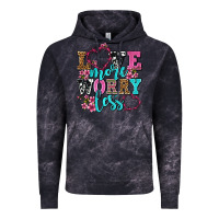 Cloud Black love more worry less olivia Vintage Hoodie - OliviaCreatesArt