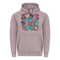 Vintage Zinc love more worry less olivia Vintage Hoodie - OliviaCreatesArt