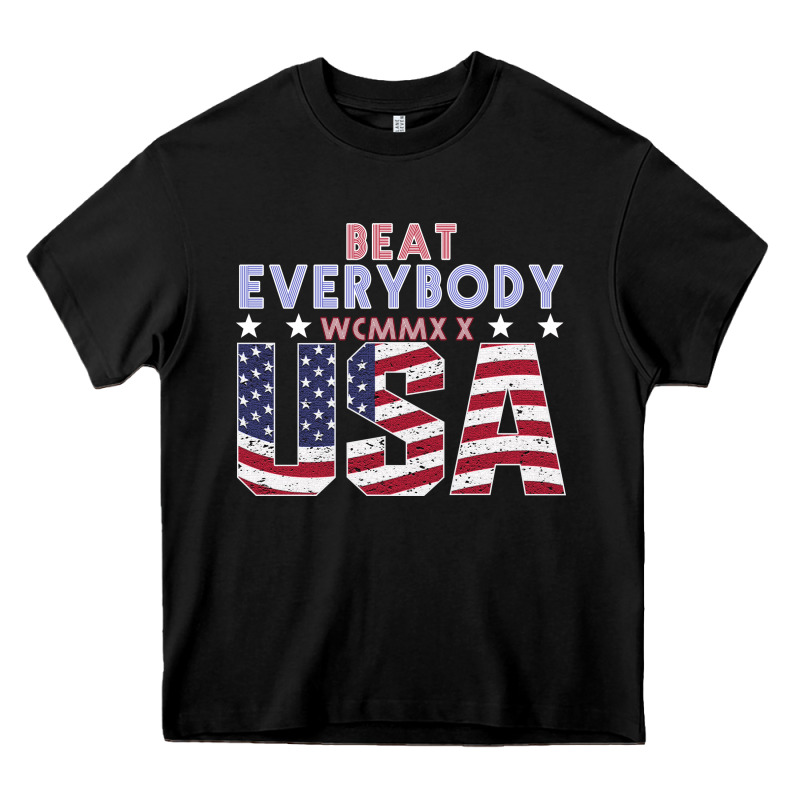 Usa Beat Everybody Heavy Core Tee by Bettercallsaul | Teevron