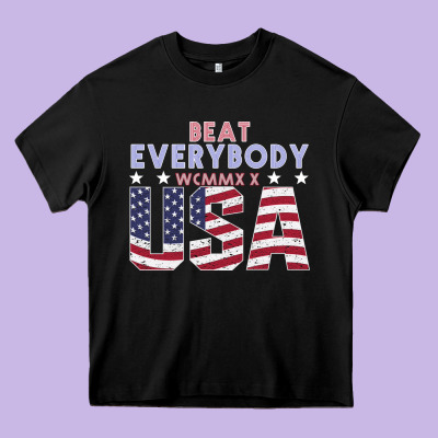 Usa Beat Everybody Heavy Core Tee Designed By Bettercallsaul