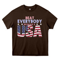 Chocolate Brown Usa Beat Everybody Heavy Core Tee - Bettercallsaul