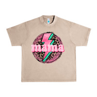 French Oak Mama leopard background Mother's Day Urban Heavy Tee - CowGirlArtShop
