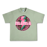 Oil Green Mama leopard background Mother's Day Urban Heavy Tee - CowGirlArtShop