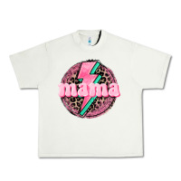 Mama Leopard Background Mother's Day Urban Heavy Tee | Teevron