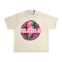 Sandshell Mama leopard background Mother's Day Urban Heavy Tee - CowGirlArtShop