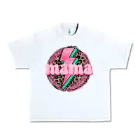 White Mama leopard background Mother's Day Urban Heavy Tee - CowGirlArtShop