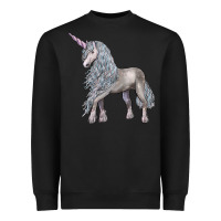 Black Unicorn Heavyweight Sweatshirt - LillyAllenDesigns