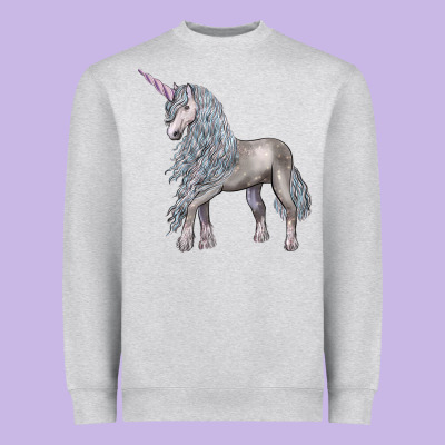 Unicorn Heavyweight Sweatshirt Designed By Lillyallendesigns