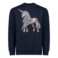 Navy Unicorn Heavyweight Sweatshirt - LillyAllenDesigns