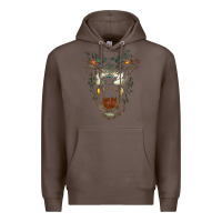 Coffee Werewolf Face Lycan Gothic Horror Occult Scary Halloween Premium Hoodie - longCreatives