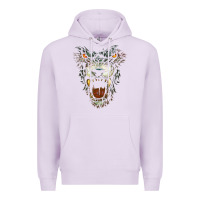 Lilac Werewolf Face Lycan Gothic Horror Occult Scary Halloween Premium Hoodie - longCreatives
