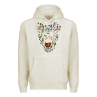 Oatmeal Heather Werewolf Face Lycan Gothic Horror Occult Scary Halloween Premium Hoodie - longCreatives
