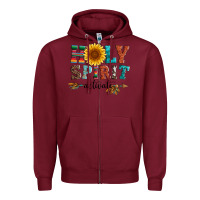 Burgundy holy spirit activate Zipper Hoodie - Artiststas
