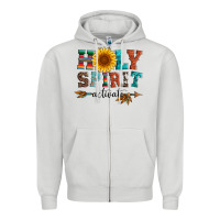 Dove Grey holy spirit activate Zipper Hoodie - Artiststas