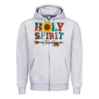 Heather Grey holy spirit activate Zipper Hoodie - Artiststas