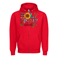 Red holy spirit activate Zipper Hoodie - Artiststas