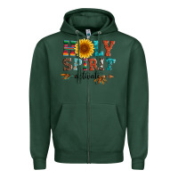 Sports Green holy spirit activate Zipper Hoodie - Artiststas