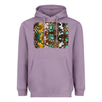Lavender western handdrawn patterns brushstrokes Heavyweight Hoodie - BarkalooDesign