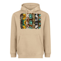 Mushroom western handdrawn patterns brushstrokes Heavyweight Hoodie - BarkalooDesign